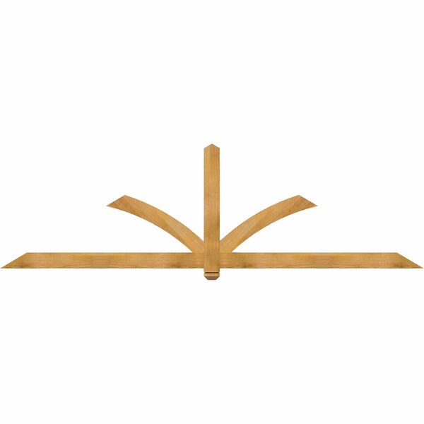 Ekena Millwork Redmond Rough Sawn Timber Gable Bracket, Western Red Cedar, 108"W x 31 1/2"H x 2"D x 4"F, 7/12 Pitch GBW108X31X0204RED00RWR - main